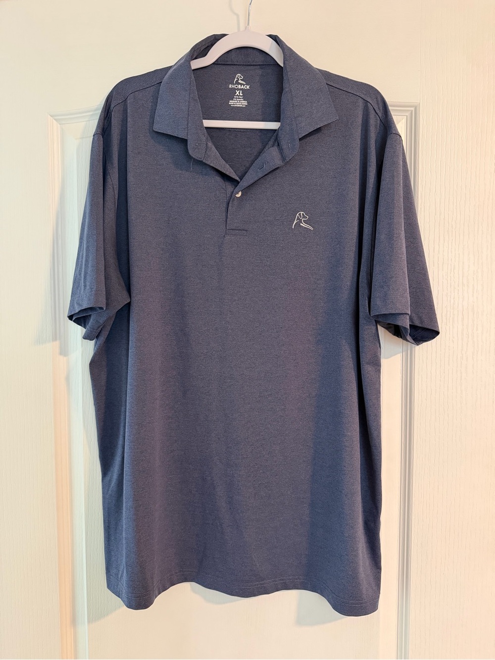 Rhoback Men's Navy Polo Golf Shirt - XL
